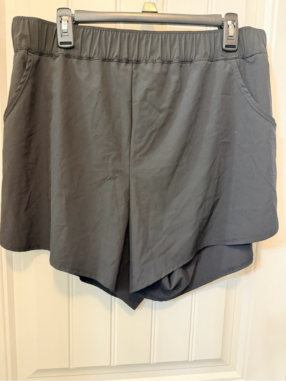 torrid black Overlay Athletic Shorts